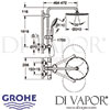 Grohe Euphoria System 310 Shower System Thermostatic Mixer Dimensions